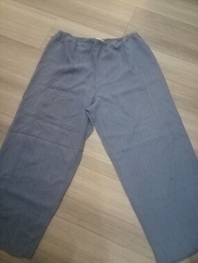 🌁 NWOT: CITRON; SANTA MONICA; 100% SILK, PULL ON PANT, PETITE/SMALL/BLUE.